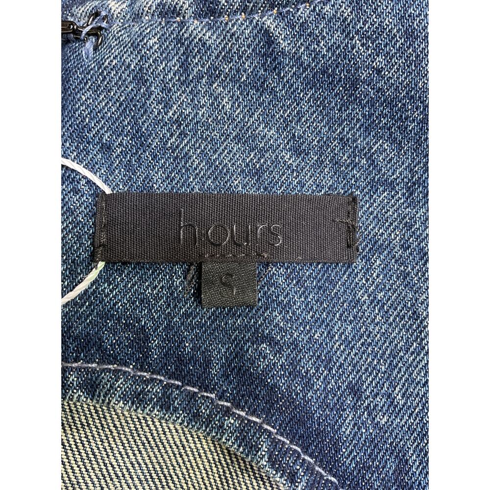 H:Ours 'Aviva' Blue Cotton Mini Dress Size S - Picture 4 of 5